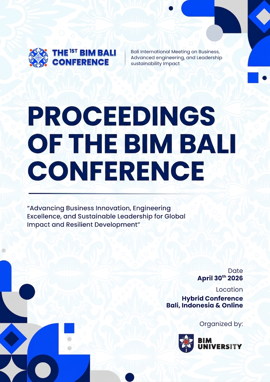 					View Vol. 1 No. 2 (2026): Proceedings of the 1th BIM BALI Conference
				
